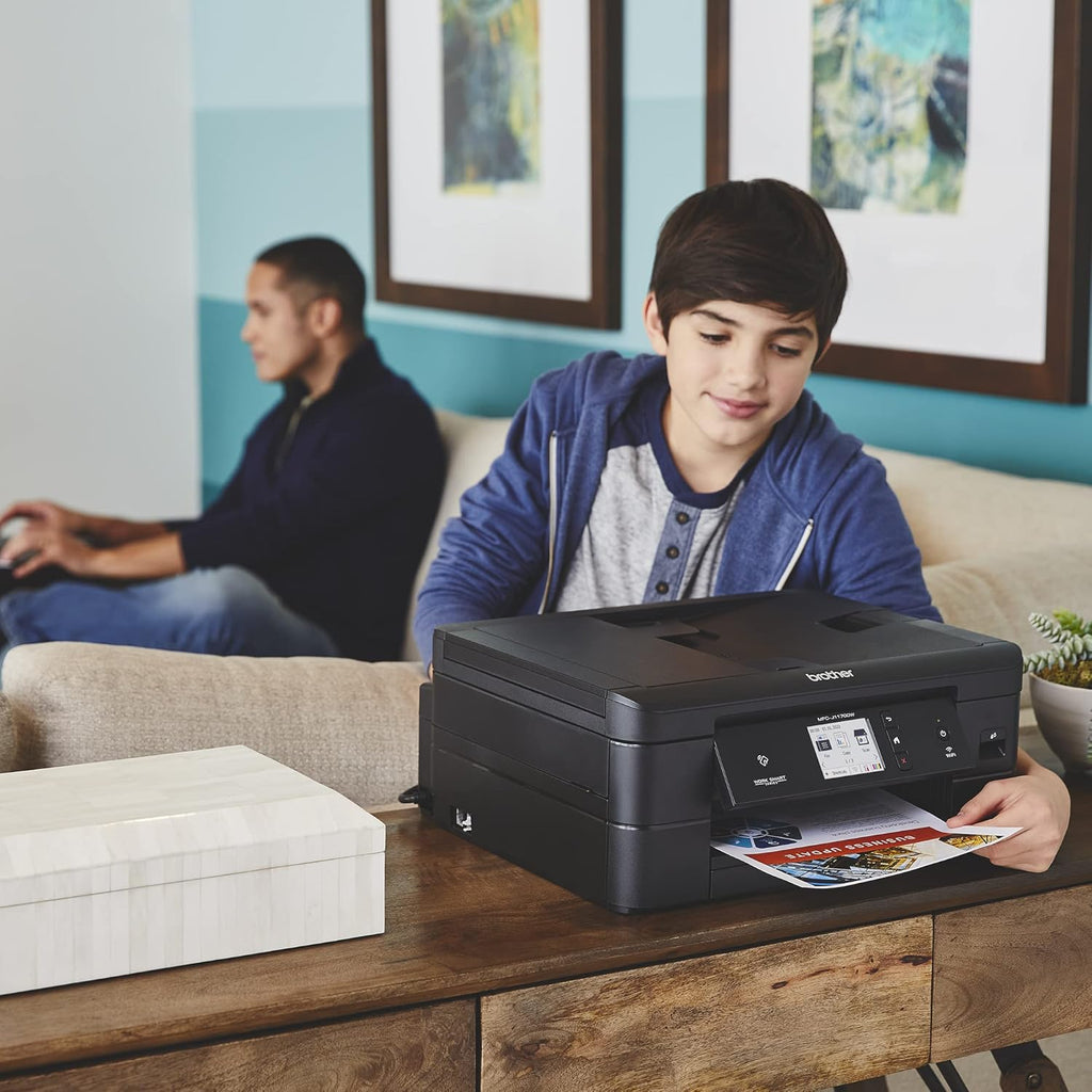 Brother MFC-J1170DW Wireless Color Inkjet All-in-One Printer with Mobile Device Printing, NFC, Cloud Printing & Scanning, Refresh Subscription and Works with Alexa