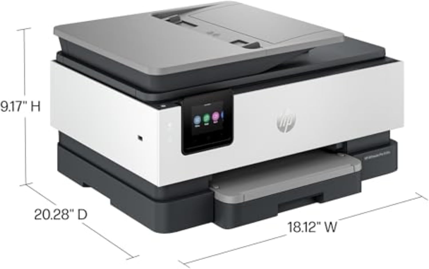 HP OfficeJet Pro 8135e Wireless All-in-One Color Inkjet Printer, Print, Scan, Copy, Fax, ADF, Duplex Printing, Best-for-Home Office, 3 month Instant Ink trial included (40Q35A)